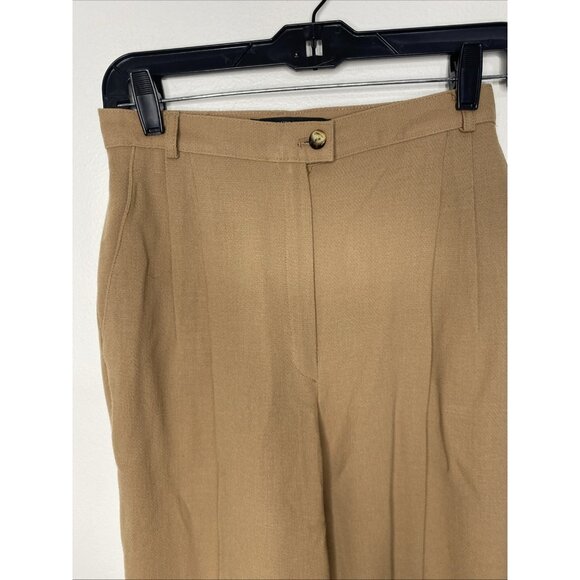 Peter Nygard Wool Tan Womens Dress Pant Camel Sz 6 VIntage NOS Made in Canada - Picture 2 of 10